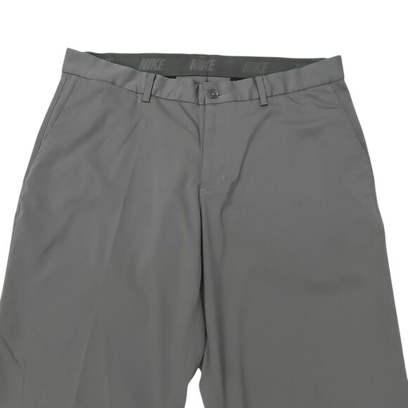 Nike Golf Pants Mens 34x33 Gray Straight Leg Comfort Lightweight Performance - Picture 2 of 12